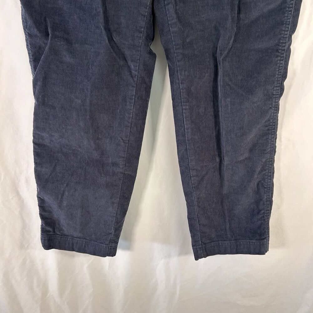 LL Bean Corduroy Pants Men 28 Blue Drawstring Beanflex Standard Fit Cotton Blend - Picture 3 of 11
